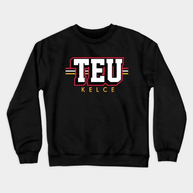 Tight End University - TEU - Travis Kelce - Kansas City Chiefs Crewneck Sweatshirt by nicklower